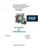 Portada de Glosario Informatica