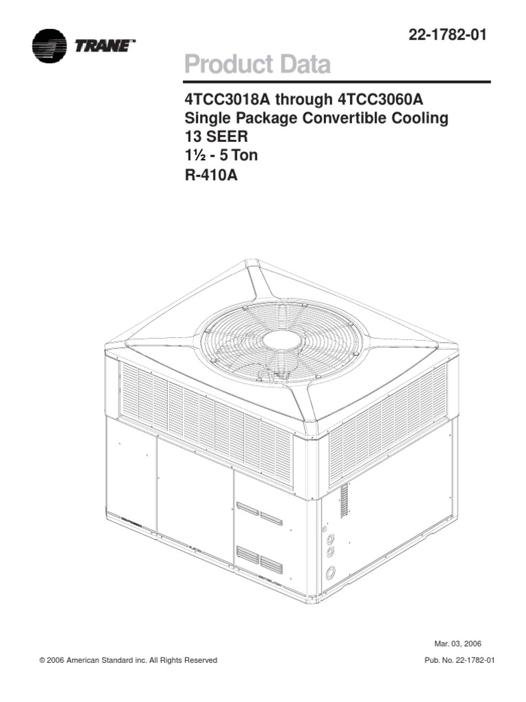Trane 1.pdf | Air Conditioning | Thermostat