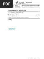 EXAME GEOG A (719 - 1ª FASE) - v 2 (2013)