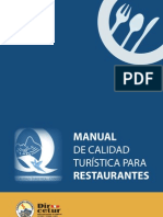 Manual de Calidad Para Restaurantes