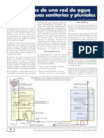 Elementos de Una Red de Agua Potable, Aguas Sanitarias y Pluviales REVISTA PRESUP Y CONTRUC