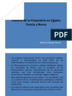 Historia de La Psiquiatria en Egipto Grecia y Roma