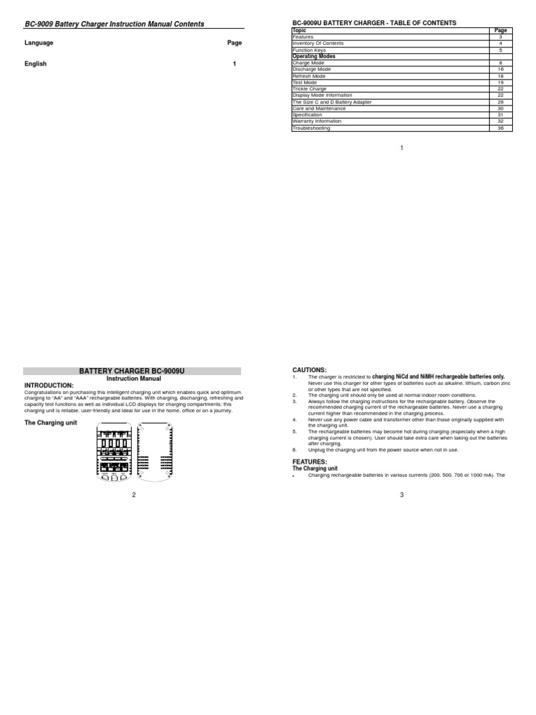 User Manual LaCrosse BC9009 PDF