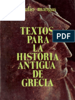 Textos Para La Historia Antigua de Grecia