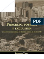 Progreso Pobreza y Exclusion Una Historia Economica de America Latina en El Siglo XX