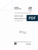 IRAM 90600 Ver. 2001 (Gestión de La Calidad - Sistema de Gestión de Reclamos)