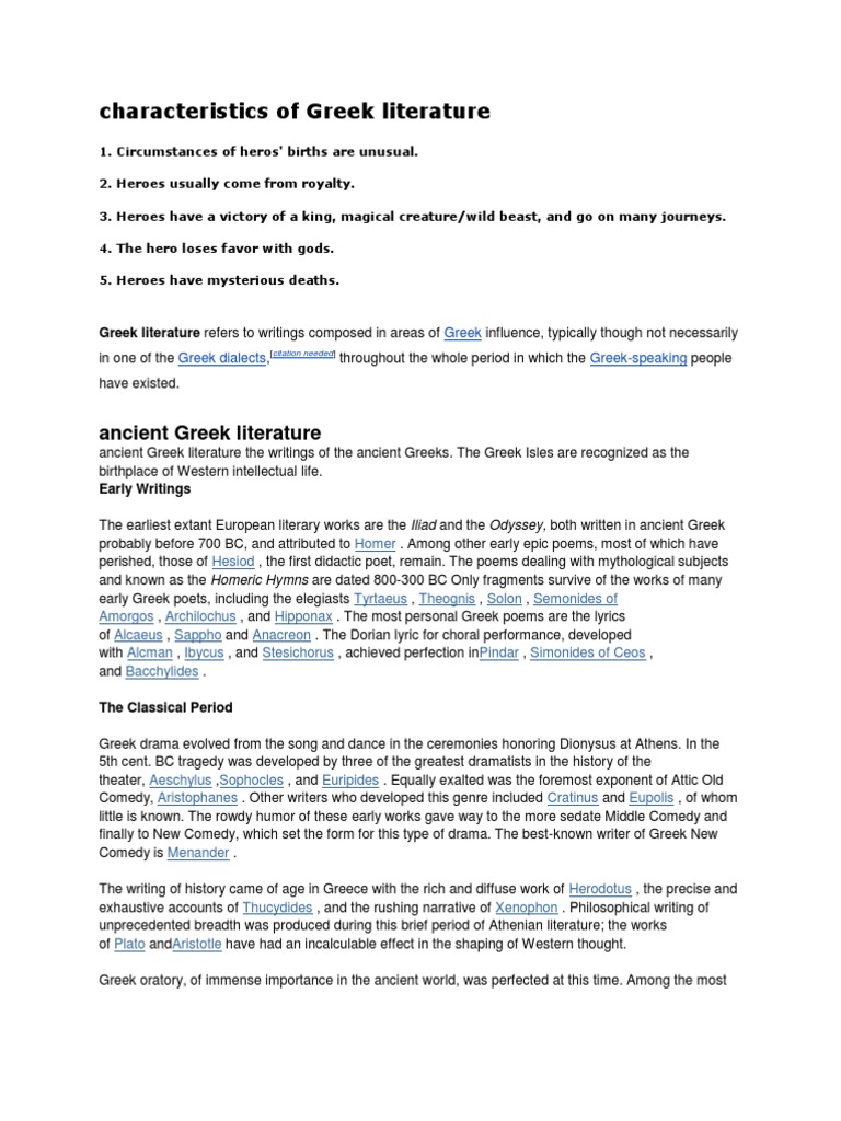 Difference between greek literature and roman literature picture