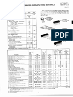 Motorola Monolithic IC Data Sheet