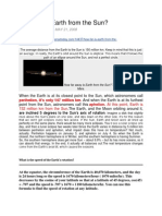 How Far Is Earth From The Sun?: by FRASER CAIN On MAY 21, 2008