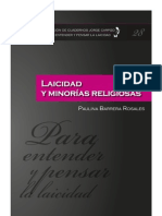 COLECCIÓN DE CUADERNOS JORGE CARPIZO NÚM. 28 LAICIDAD Y MINORÍAS RELIGIOSAS. PAULINA BARRERA ROSALES. 1a. Ed. UNAM, 2013.