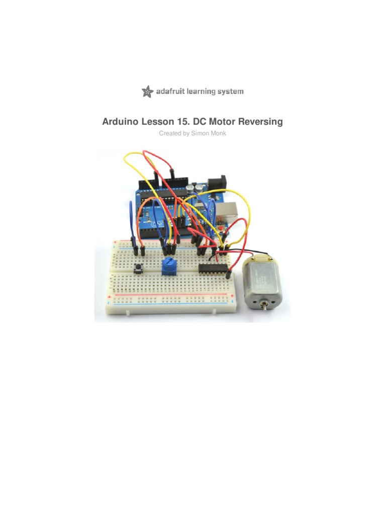 Adafruit Arduino Lesson 15 DC Motor Reversing | PDF | Business