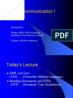 Data Communication I: Presented by Werner Wild, CEO Evolution Innsbruck, San Francisco, Zurich Contact: Info@evolution - at