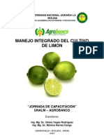 Manejo Integrado Del Cultivo de Limon