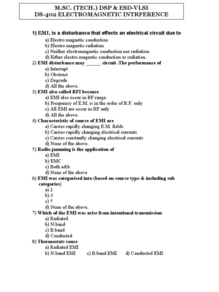 EMI bits | Electromagnetic Interference | Electromagnetic Compatibility