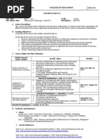 Download Educational Technology 2 Syllabusdocx by Sing Mayol SN149313434 doc pdf