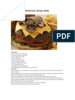 Grilled Porcini Mushroom Burger Melts