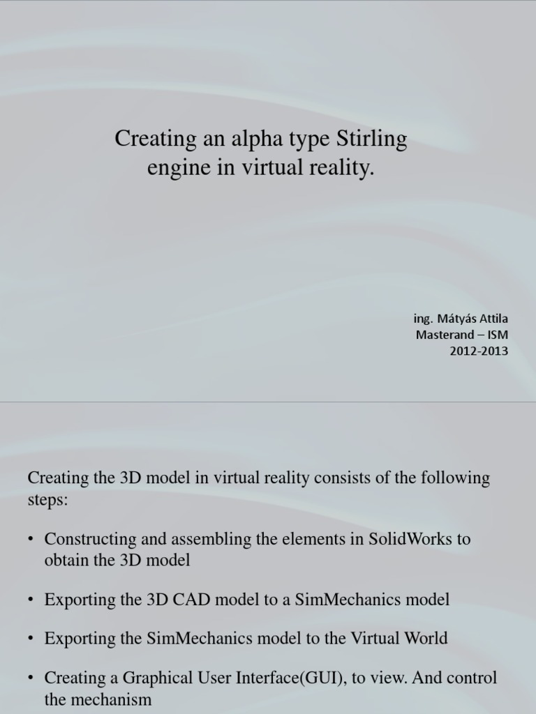 Tutorial - Creating An Alpha Type Stirling Engine | PDF | Graphical