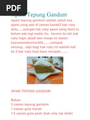 Apam Tepung Gandum Pdf