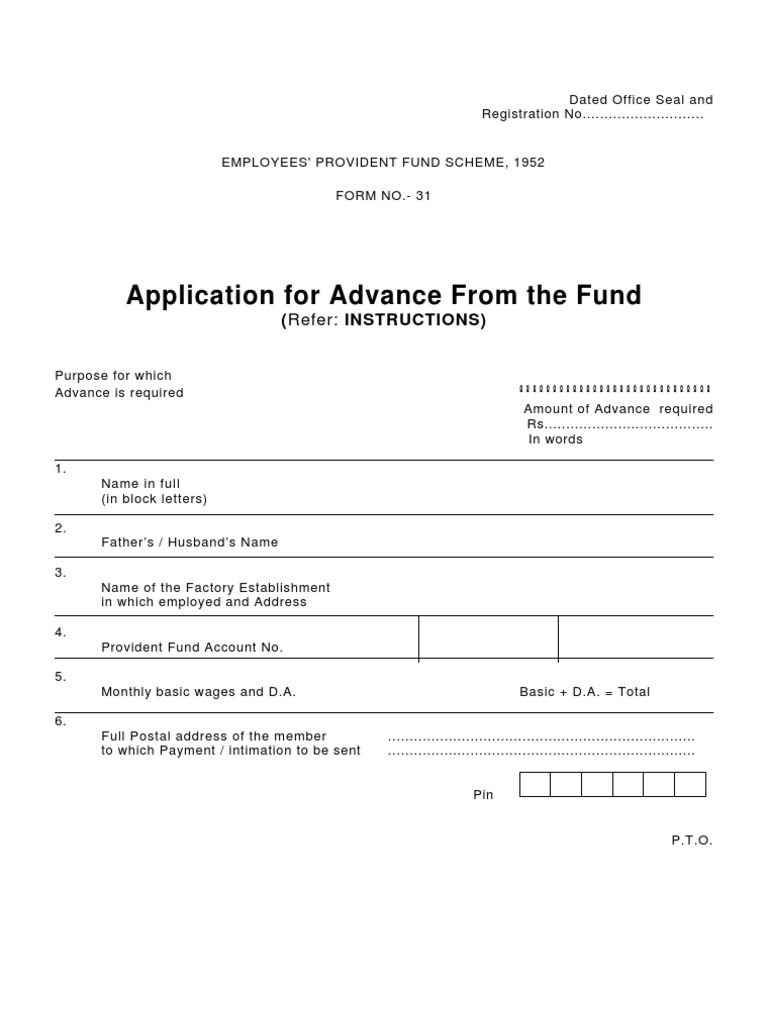 epf form 31 pdf | pdf | business | finance & money management