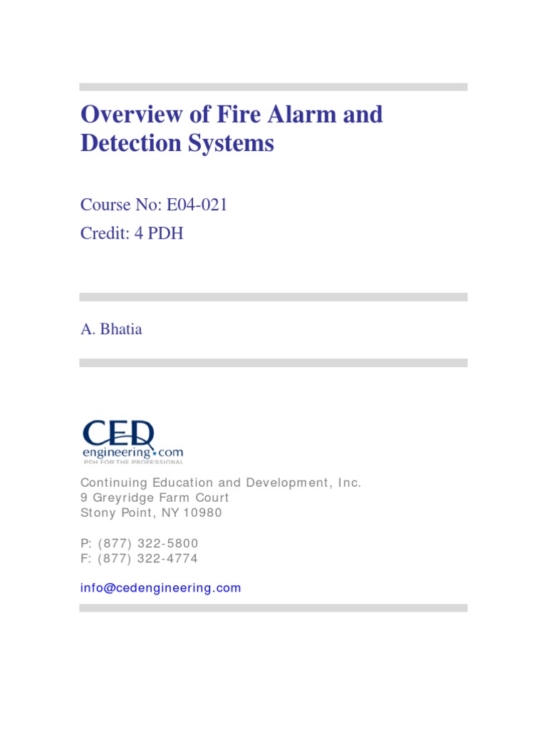 Overview of Fire Alarm & Detection Systems | PDF | Technology & Engineering