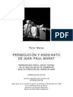 Weiss, Peter - Persecución y asesinato de Jean-Paul Marat [Marat-Sade]
