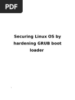 Securing Linux by Hardening The Grub Boot Loader