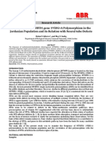 Distribution of MTHFD1 gene 1958G>A Polymorphism in the 
Jordanian Population and its Relation with Neural tube Defects