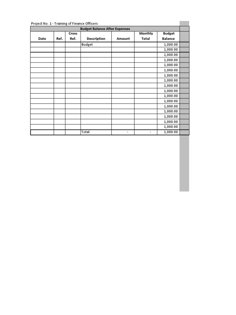 Finance Officers Training Budget Overview | PDF | Career & Growth ...