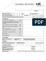 Airline Transport Pilot Licence Aeroplane - Flight Test Report