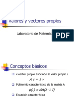 valores y vectores característicos (Met pot)