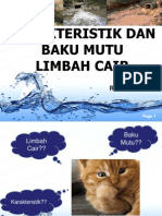 Karakteristik Dan Baku Mutu Limbah Cair