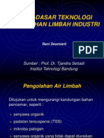 Dasar-Dasar Teknologi Pengolahan Limbah Cair