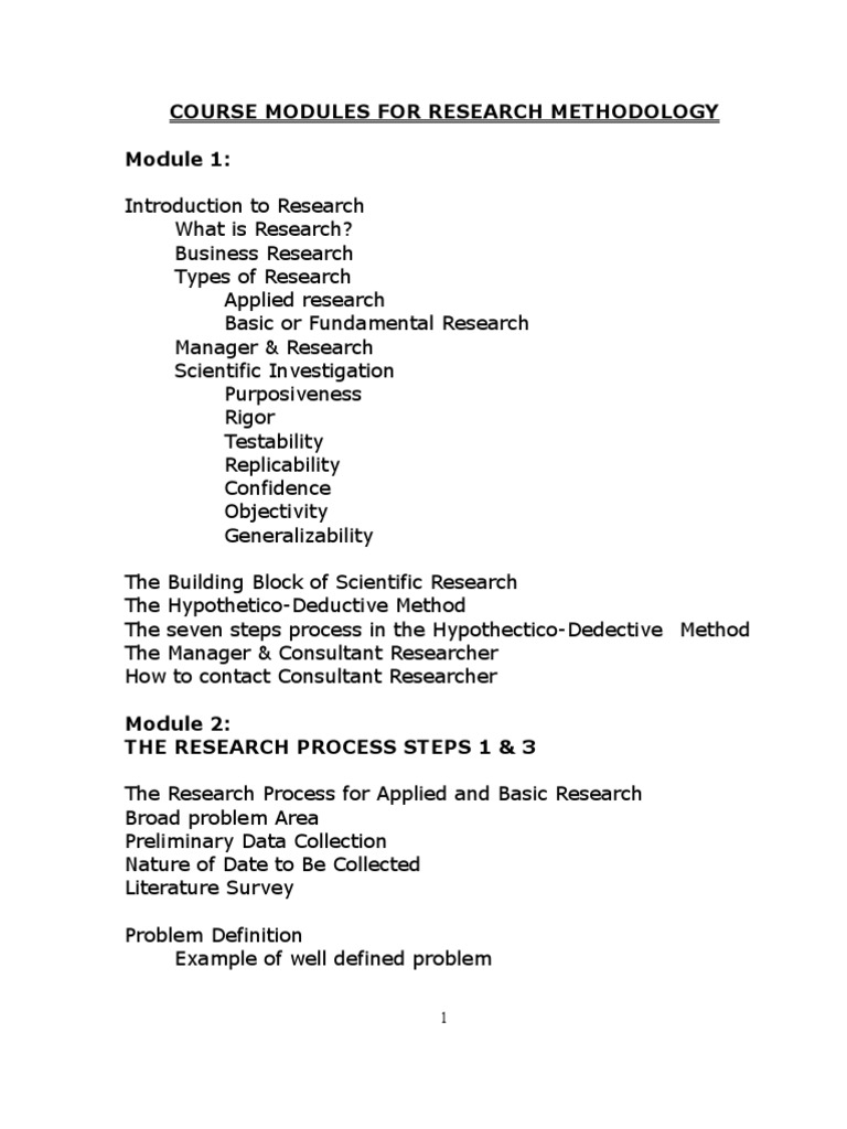 Research Methodology Overview | PDF | Level Of Measurement | Hypothesis