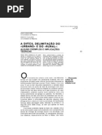_Enzo Mingione, Enrico Pugliese - A Dificil Delimitacao Do Urbano e Do Rural