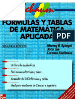 Fórmulas y Tablas de Matemática Aplicada 2 Edición - Spiegel