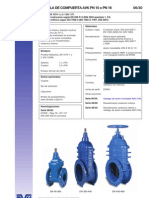 Valvula de Compuerta Avk PN 10 O PN 16 06/30: Vástago de Acero Inoxidable AISI 316L