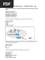 CCNA 1 Final Exam Answers - UPDATE 2012 - Eg.1