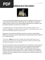 Los problemas de la falsa religión
