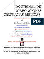 Credo Doctrinal de Las Congregaciones Cristianas Bíblicas