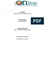 Actividad de Aprendizaje 3. Teoría de Las Acciones