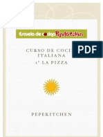 Temario Curso Cocina Italiana Pizza