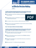Five Steps To Effective Decision Making: Session 20