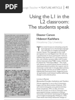 Download Using the L1 in the L2 classroom The students speak by Eleanor Carson SN149402635 doc pdf