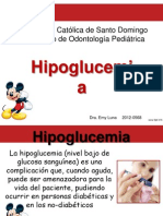 UCDSD Post-Grado Odontología- Hipoglucemia: Causas, Signos y Tratamiento en Consulta Odontológica