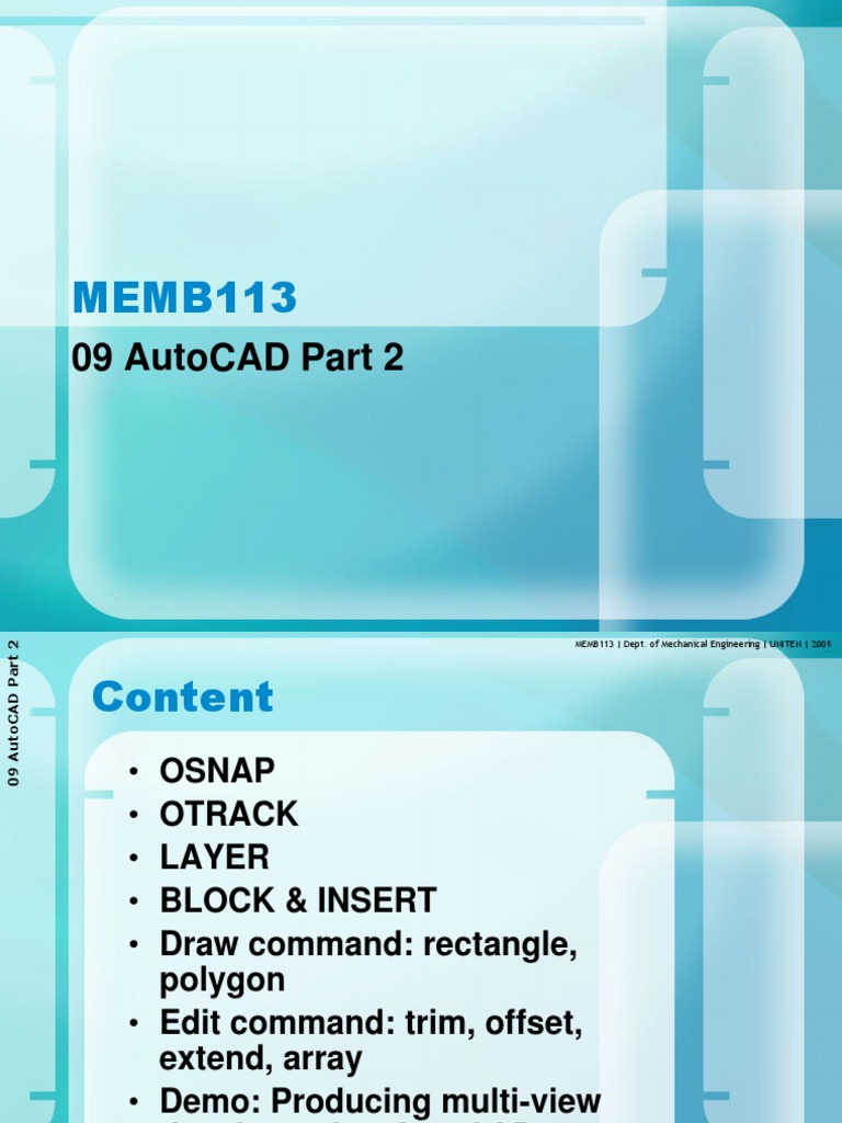 AutoCAD 2 | PDF