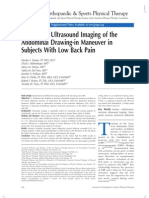 The Use of Ultrasound Imaging of The Abdominal Drawing-In Maneuver in Subjects With Low Back Pain
