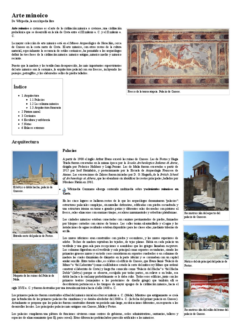 Arte Minoico | PDF | Escultura | Pinturas