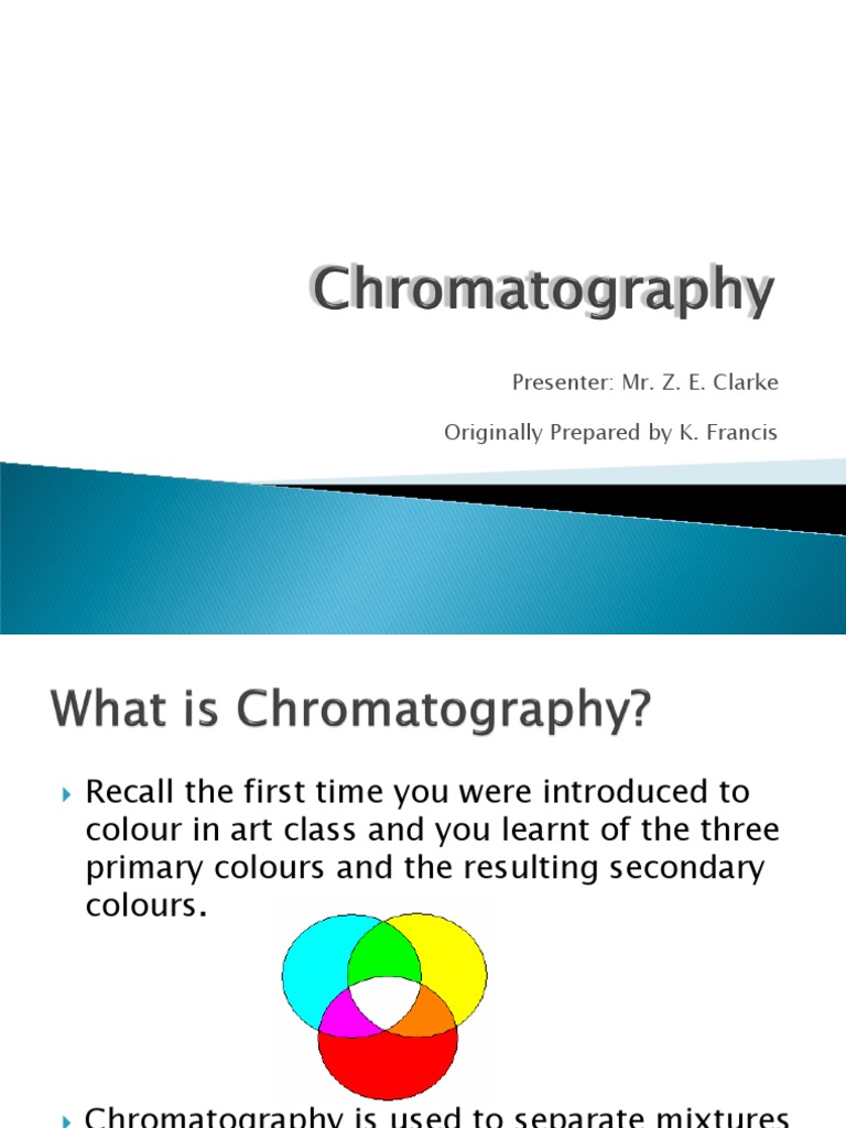 Chromatography PDF Elution Chromatography