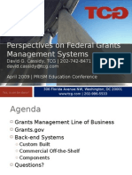 Federal Grants Management Systems Landscape, 4/30/09