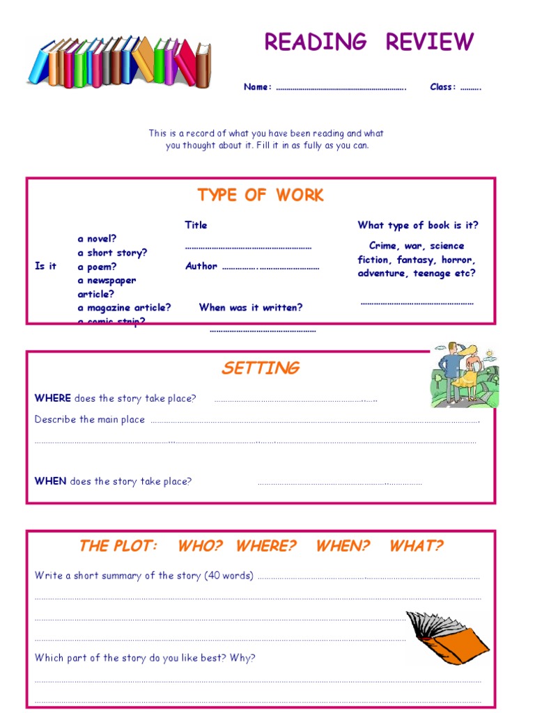 Reading Reflection and Review Template | PDF